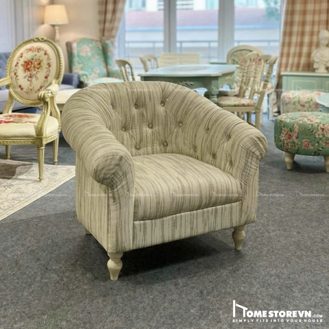 Sofa đơn lưng lượn có nút SFD23