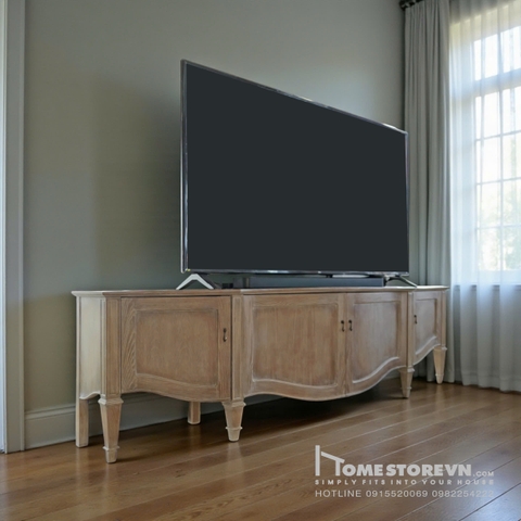 Kệ tivi nâu pháp cổ điển - 1m8 - KTV4