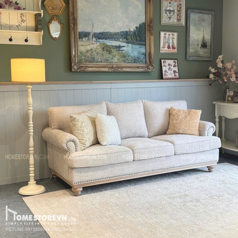 Sofa tay cuộn âm lưng kép dài 2m2