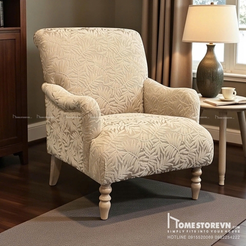 Sofa đơn tay lượn lưng đơn liền  - SFD7-3D