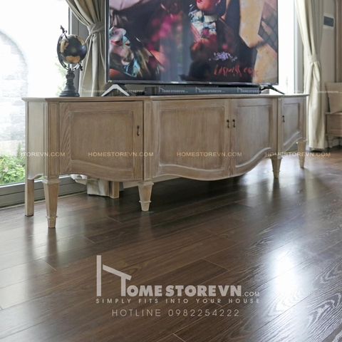 Kệ tivi nâu pháp cổ điển - 1m8 - KTV4