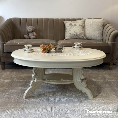 Bàn trà Elip vintage 01 - BTR1