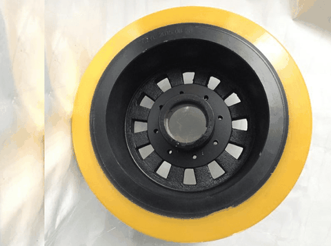 Bánh lái PU 343x108 xe nâng điện HangCha