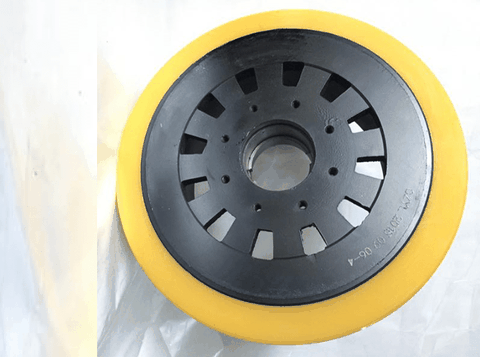 Bánh lái PU 343x108 xe nâng điện HangCha