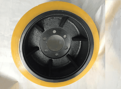 Bánh lái PU 343x135 xe nâng điện HangCha