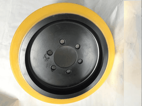 Bánh lái PU 343x135 xe nâng điện HangCha