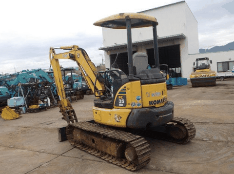 Máy xúc đào mini cũ Komatsu PC35MR-3