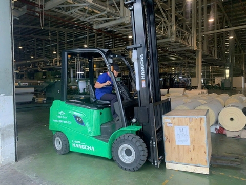 Xe nâng điện 2.5 tấn HangCha Pin Lithium ion mới
