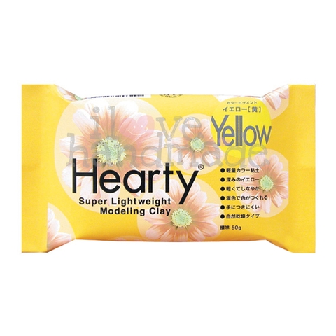 Đất Sét nặn tự khô Nhật Bản Hearty Yellow 50g