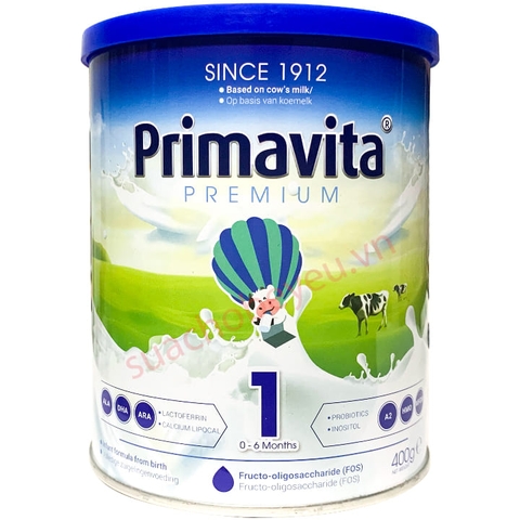 Primavita Premium số 1 cho trẻ sơ sinh 0–6 tháng – Lon 800g chính hãng