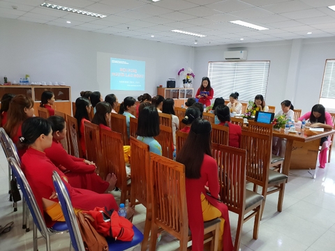 Công Ty CP Đầu Tư XD – SX – DV – DL Thiên Phát chủ trì tổ chức Hội Nghị Người Lao động năm học 2018 – 2019 cho Trường Mầm Non Thanh Bình