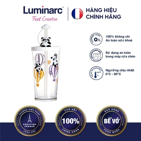 Ly Có Nắp TT Luminarc Lille Scale Panda 425Ml