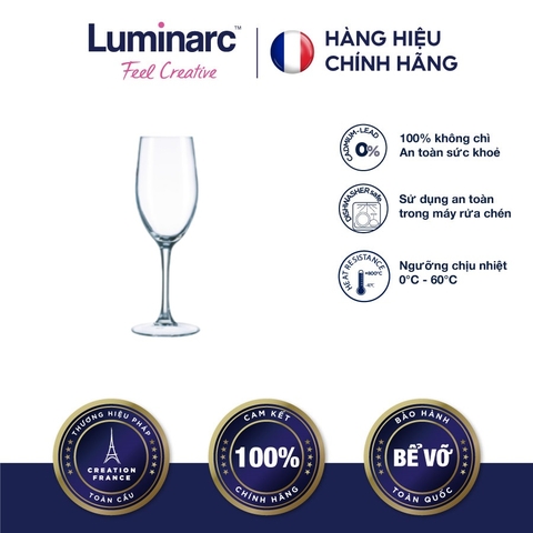 Ly Rượu Champagne TT Luminarc World Wine 160Ml