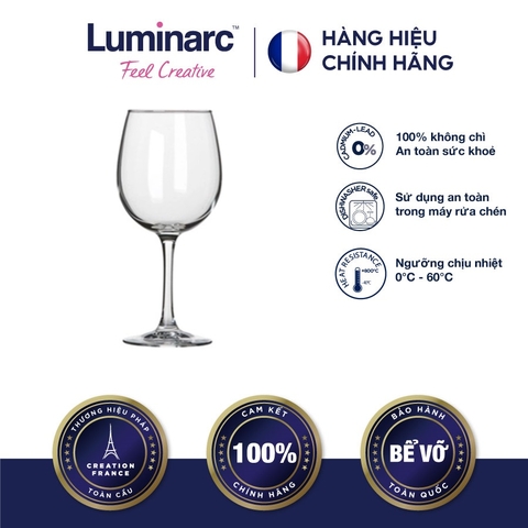Ly Rượu Vang TT Luminarc World Wine 580Ml
