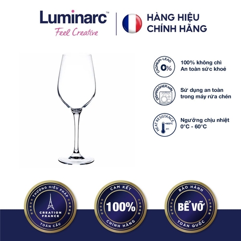 Ly Rượu Vang TT Luminarc Mineral 450Ml