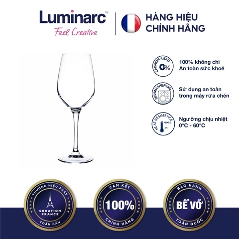 Ly Rượu Vang TT Luminarc Mineral 350Ml