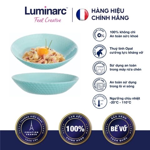 Đĩa Sâu TT Luminarc Pampille Xanh Ngọc 20cm