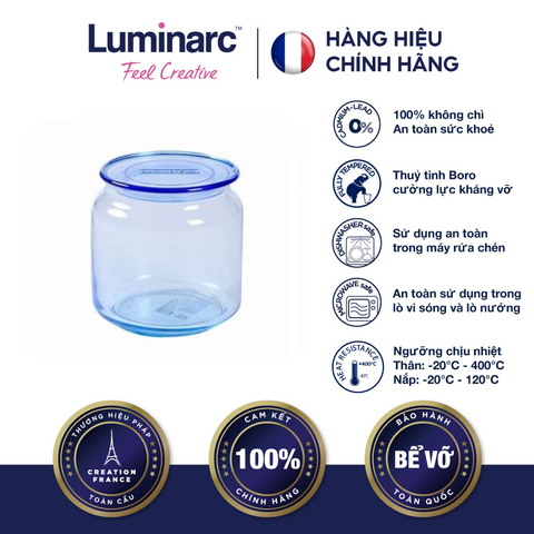 Hủ TT Luminarc Rondo Blue 0.5L