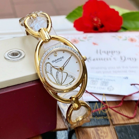 ĐỒNG HỒ SUNRISE NỮ ĐÍNH ĐÁ CHÍNH HÃNG SUNRISE 9014AA