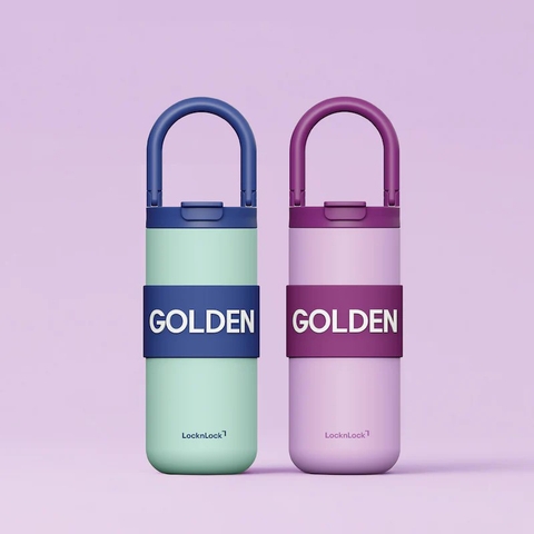 Bình Giữ Nhiệt LocknLock Fold Grip Tumbler Tay Cầm Gập LHC4435/LHC4436