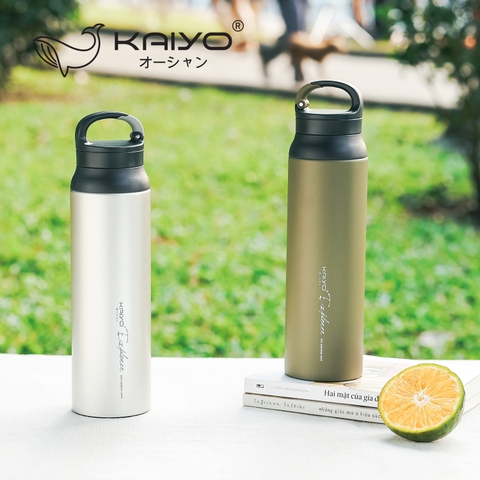Bình giữ nhiệt chân không inox 304 có lưới lọc trà Kaiyo dung tích 800ml
