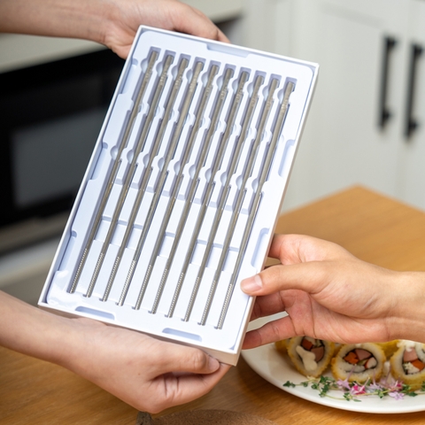 10 đôi đũa inox 316 Haatz