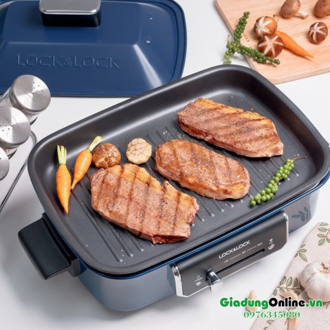 Nồi Điện Đa Năng Lock&Lock EJG556 2.5L Lẩu - Nướng - Hấp