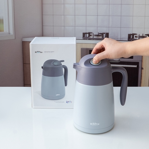 Bình ủ nhiệt pha trà Ongi Haatz inox cao cấp 316 có phin lọc dung tích 1500ml