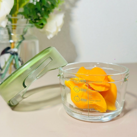 Hộp Thủy Tinh LocknLock đựng thức ăn cho bé 215ml*3 - LLG540S3GRN