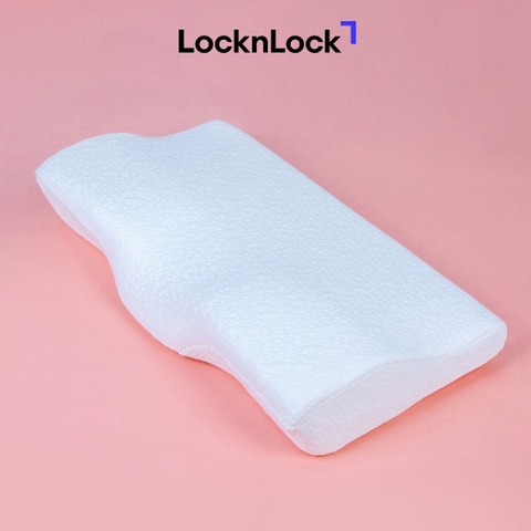 Gối Memory Foam 50D LocknLock HLW114 (62 x 34 x 10 cm) cao su non đàn hồi cao êm ái và hỗ trợ tối ưu cho cổ và vai
