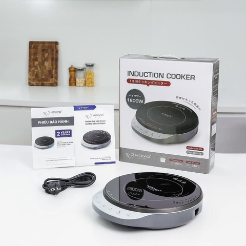Bếp từ đơn lõi đồng Kaiyo dáng tròn model KIH-426 công suất 1800W