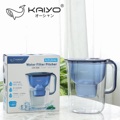 Bình lọc nước đa năng Kaiyo dung tích 4.2L loại bỏ 99% tạm chất, kim loại nặng