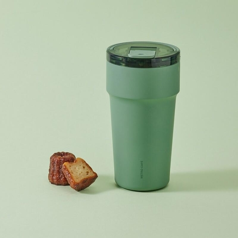 Ly giữ nhiệt LocknLock Metro Cafe Top Handle inox 304 lòng phủ sứ giữ nguyên hương vị đồ uống LHC4416 710ml