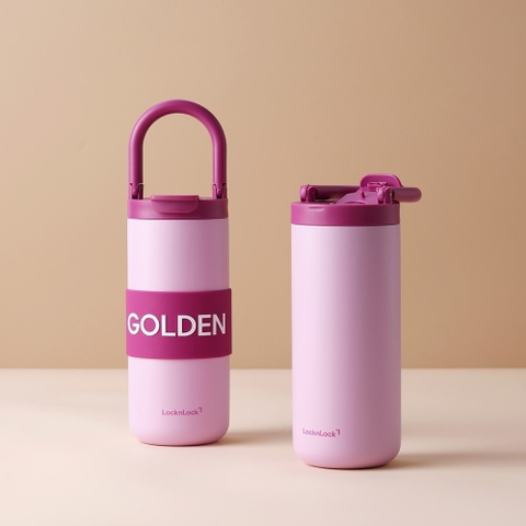 Bình Giữ Nhiệt LocknLock Fold Grip Tumbler Tay Cầm Gập LHC4435/LHC4436