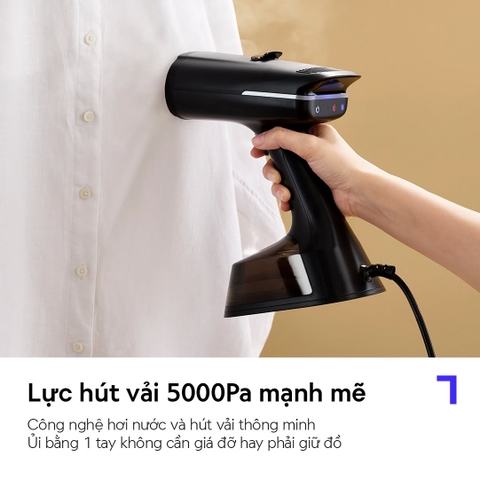 Bàn ủi hơi nước LocknLock hút vải thông minh ENI216BLK