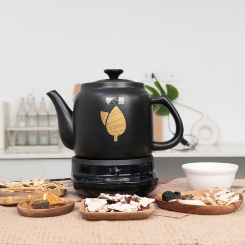 [Bản Tiếng Việt] Ấm sắc thuốc Bear 4 lít gốm sứ cao cấp an toàn (sắc thuốc, đun trà thảo dược tự động)