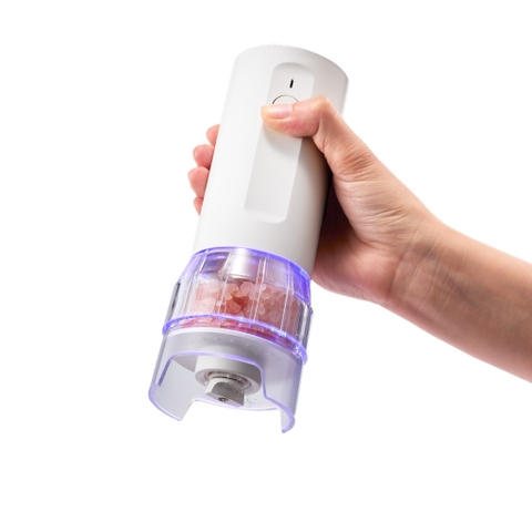 Máy xay tiêu & muối cốc đôi LocknLock 1 chạm CKO119WHT dùng pin sạc