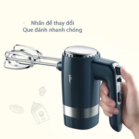 Máy đánh trứng, nhồi bột Bear DDQ-B02L1 10 cấp độ