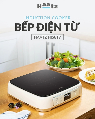 Bếp từ đơn HAATZ công suất 2100W nhỏ gọn thời trang