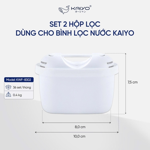 Bình lọc nước đa năng Kaiyo dung tích 4.2L loại bỏ 99% tạm chất, kim loại nặng