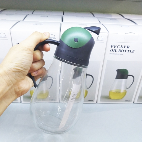 Bình Thủy Tinh Rót Dầu Lock&Lock CKO201 550ml (bình đựng dầu ăn, nước chấm, giấm, xì dầu...)