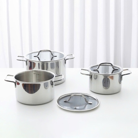 Bộ nồi Haatz inox 304 đúc liền khối INCHEON