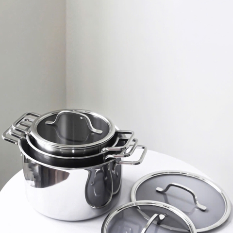 Bộ nồi Haatz inox 304 đúc liền khối INCHEON