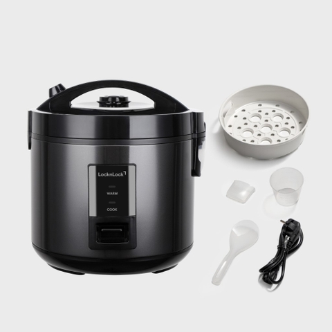 Nồi cơm điện LocknLock Daily Rice Cooker EJR472BLK dung tích 1.8L - Màu đen
