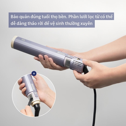 Máy tạo kiểu tóc LocknLock Multi Hair Styling Dryer ENA526GRY