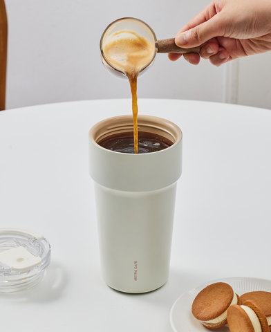 Ly giữ nhiệt LocknLock Metro Cafe Top Handle inox 304 lòng phủ sứ giữ nguyên hương vị đồ uống LHC4416 710ml