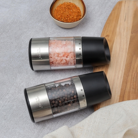 Dụng cụ xay tiêu lưỡi sứ KAIYO mã KPG-6179 với 4 mức điều chỉnh độ thô mịn linh hoạt