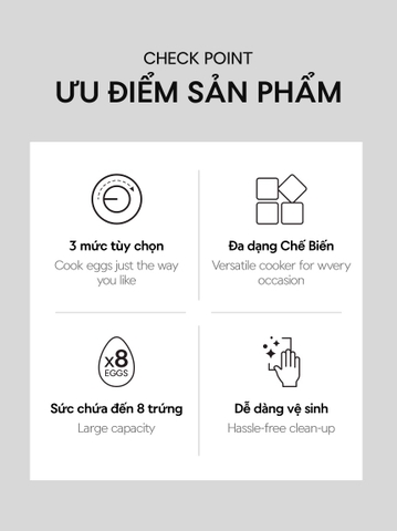 Máy hấp trứng và đa dạng món hấp khác LocknLock Multi Egg Cooker EJE223GRY
