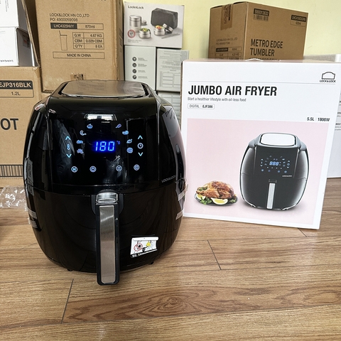 Nồi chiên không dầu Jumbo Air Fryer 5.5L Lock&Lock EJF386