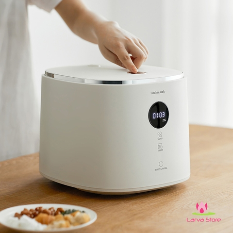 Nồi cơm điện 1.2L LocknLock Bianco Nemo Rice Cooker - Màu ngà EJR384IVY